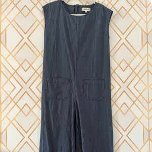 Madewell windowpane jumpsuit